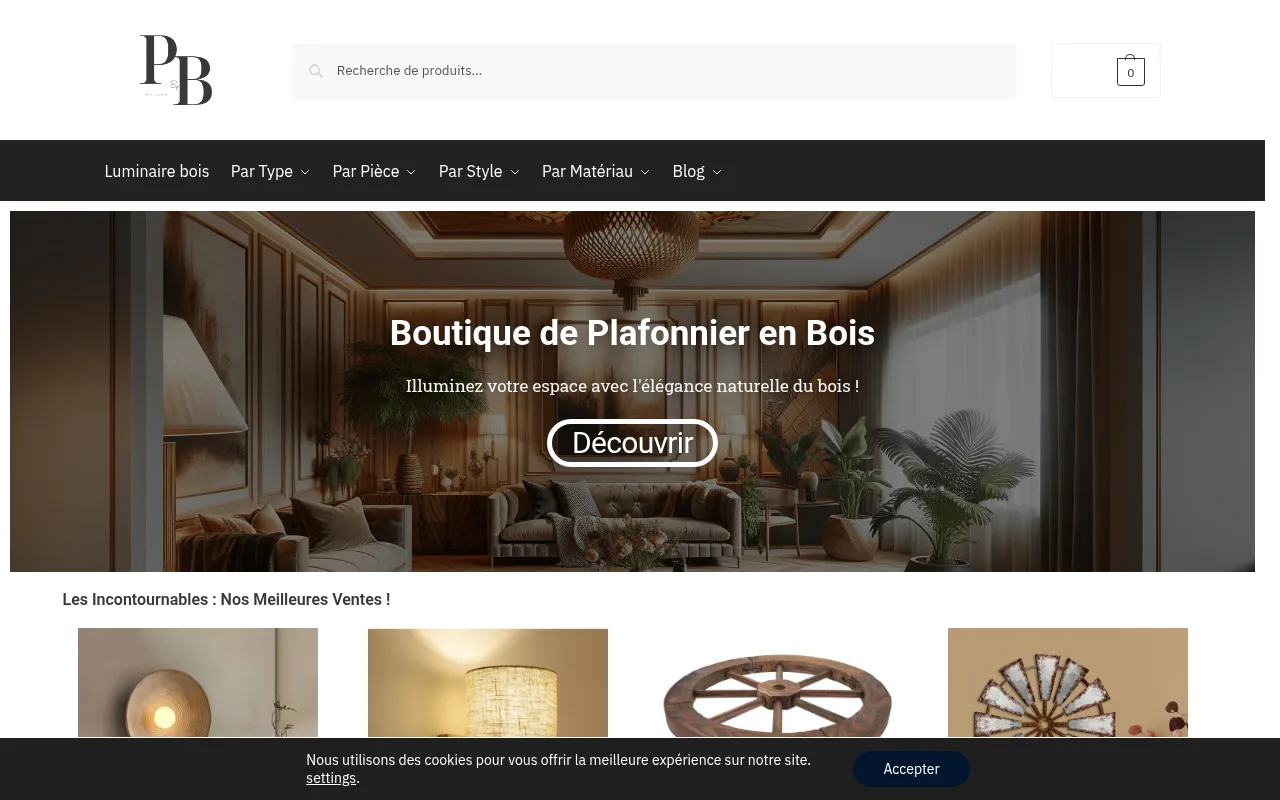 Plafonnier-bois.fr
